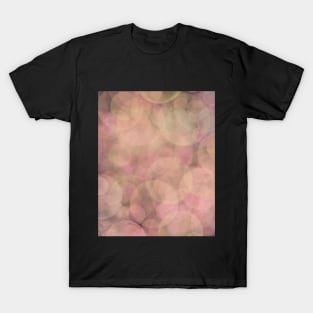 Layered bright pink and beige bubbles T-Shirt